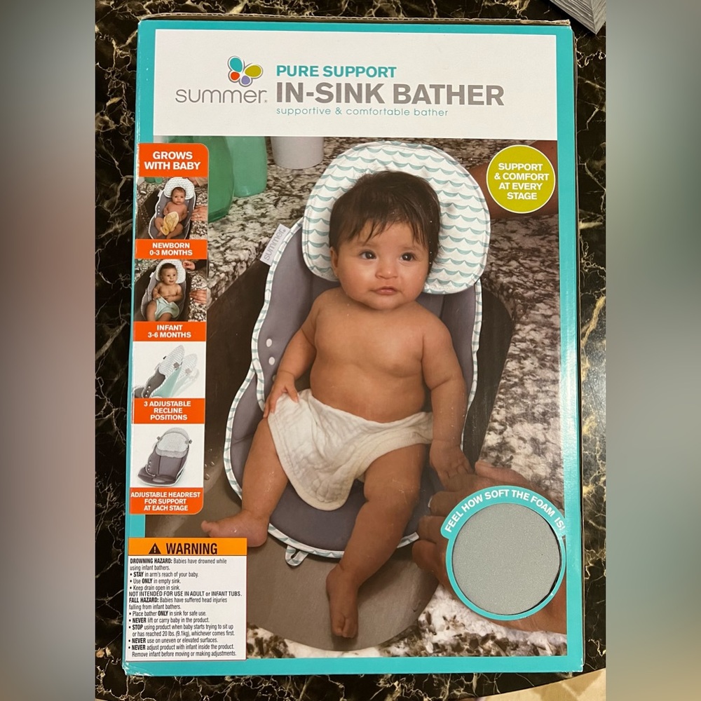 Sink bather for babies  brand new